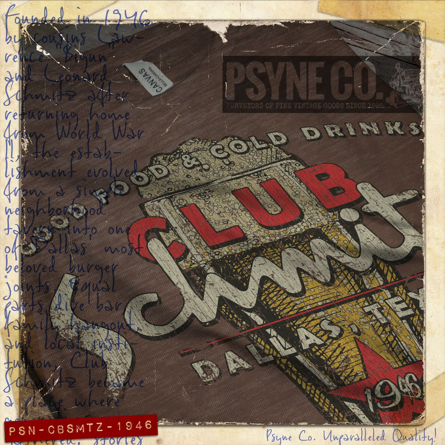 Club Schmitz Dallas Vintage Men’s T-Shirt