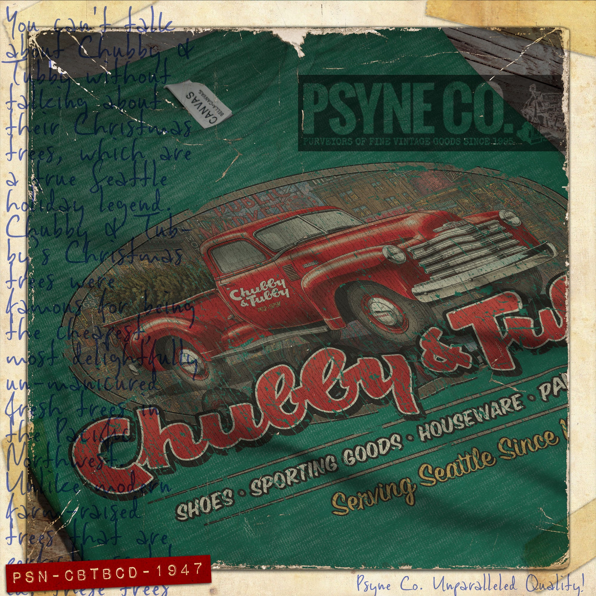 Chubby & Tubby Christmas Delivery 1947 Vintage Men’s T-Shirt