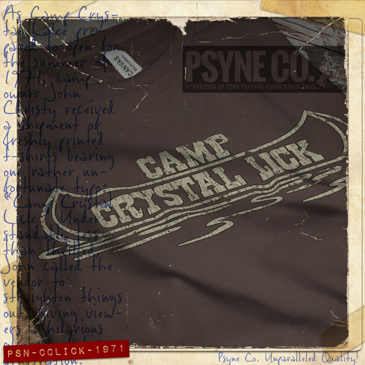 Camp Crystal Lick 1971 Vintage Men's T-Shirt