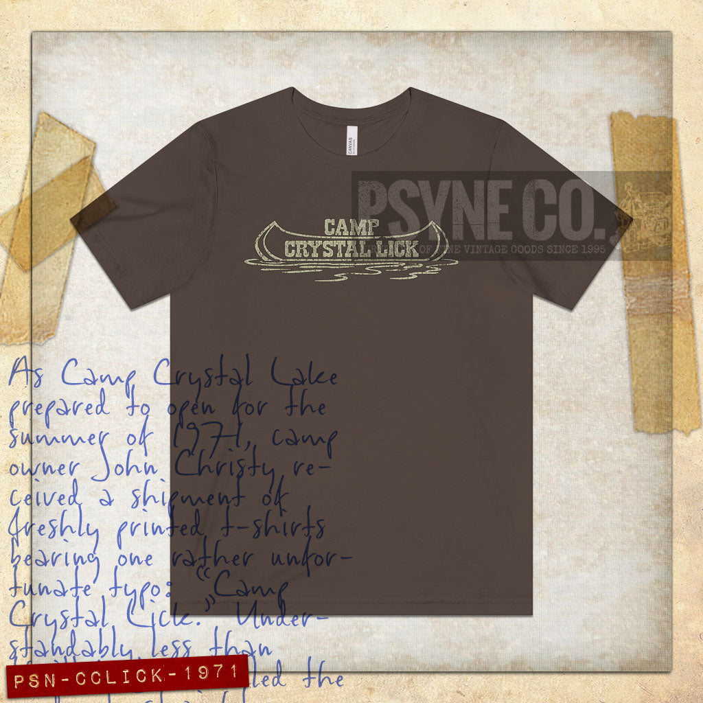 Camp Crystal Lick 1971 Vintage Men's T-Shirt