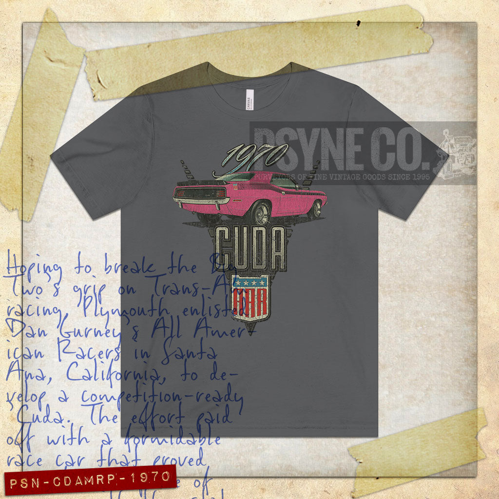 Cuda AAR Moulin Rouge Pink 1970 Vintage Men's T-Shirt