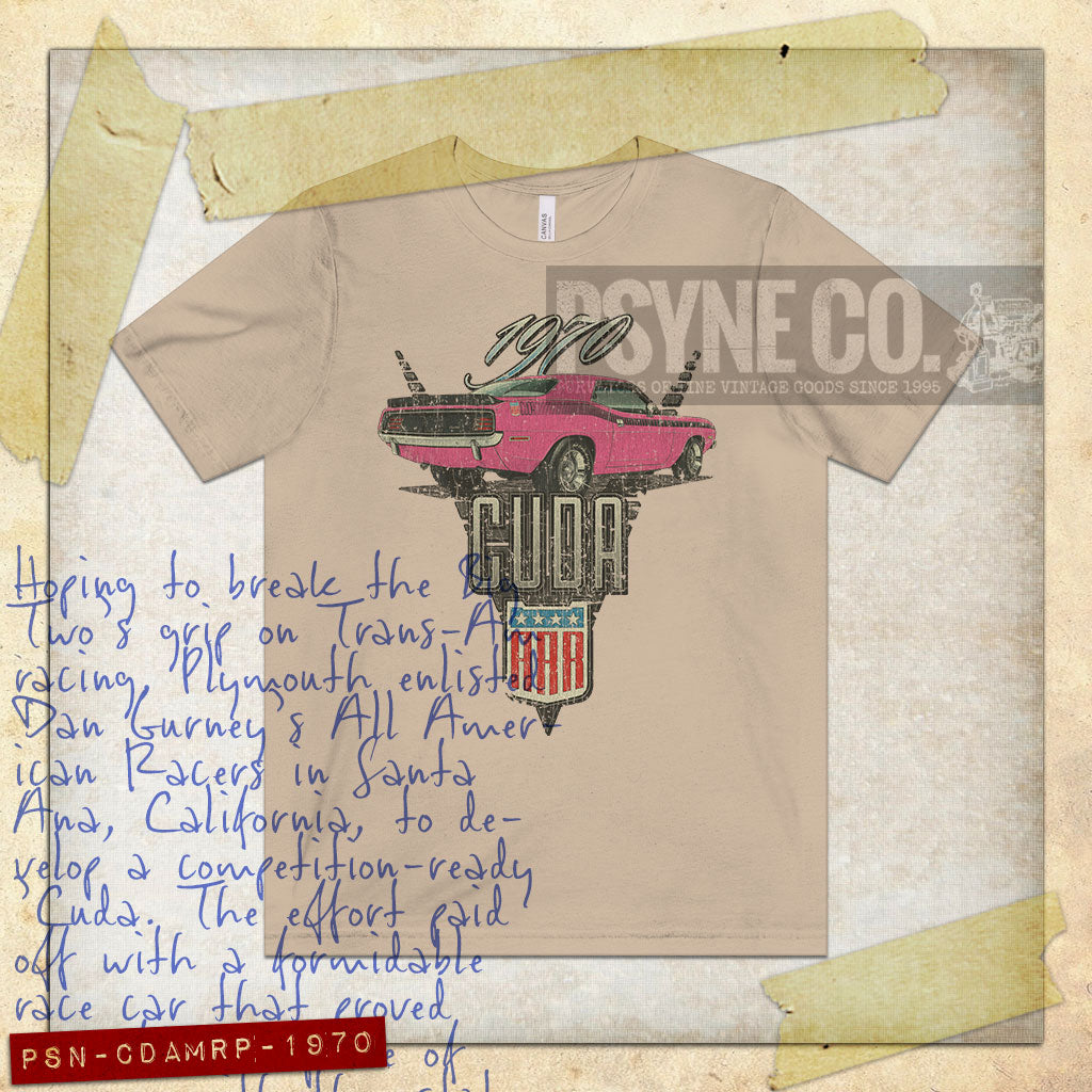 Cuda AAR Moulin Rouge Pink 1970 Vintage Men's T-Shirt