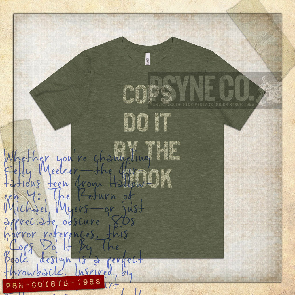 Cops Do It By The Book 1988 Vintage Men’s T-Shirt