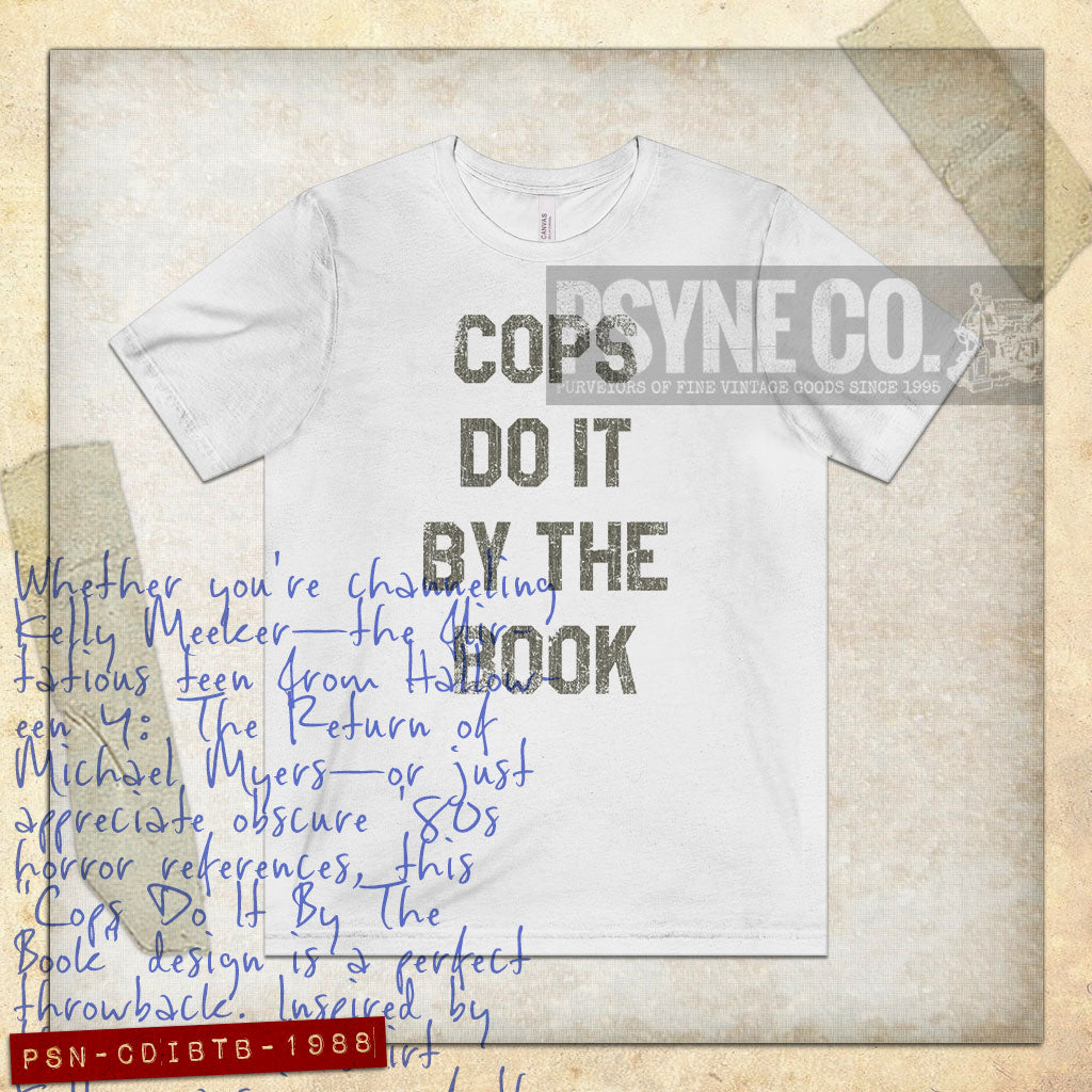 Cops Do It By The Book 1988 Vintage Men’s T-Shirt