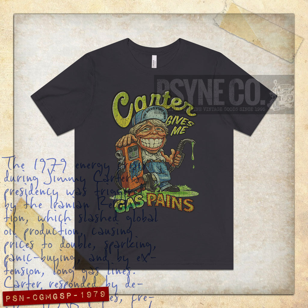 Carter Gives Me Gas Pains 1979 Vintage Men's T-Shirt