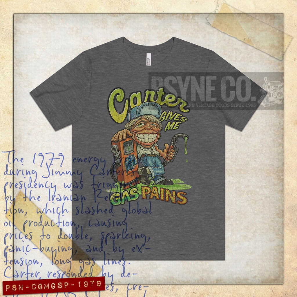 Carter Gives Me Gas Pains 1979 Vintage Men's T-Shirt