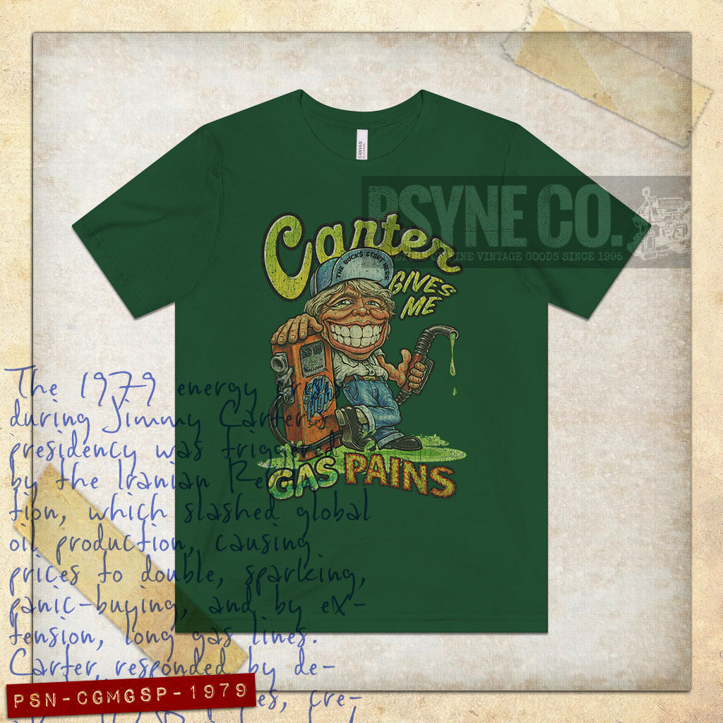 Carter Gives Me Gas Pains 1979 Vintage Men's T-Shirt