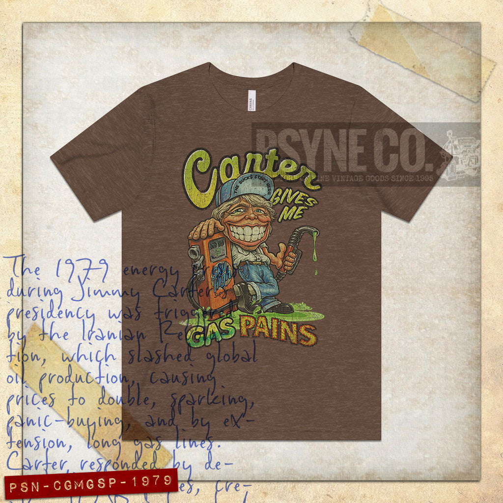 Carter Gives Me Gas Pains 1979 Vintage Men's T-Shirt