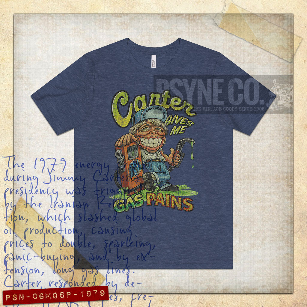 Carter Gives Me Gas Pains 1979 Vintage Men's T-Shirt