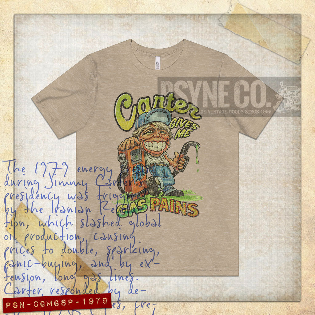 Carter Gives Me Gas Pains 1979 Vintage Men's T-Shirt