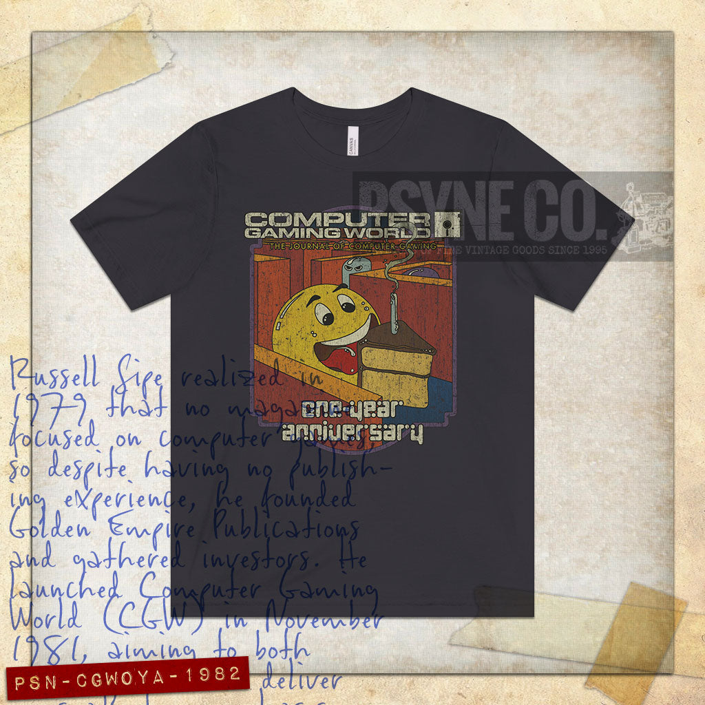 Computer Gaming World One-Year Anniversary 1982 Vintage Men's T-Shirt
