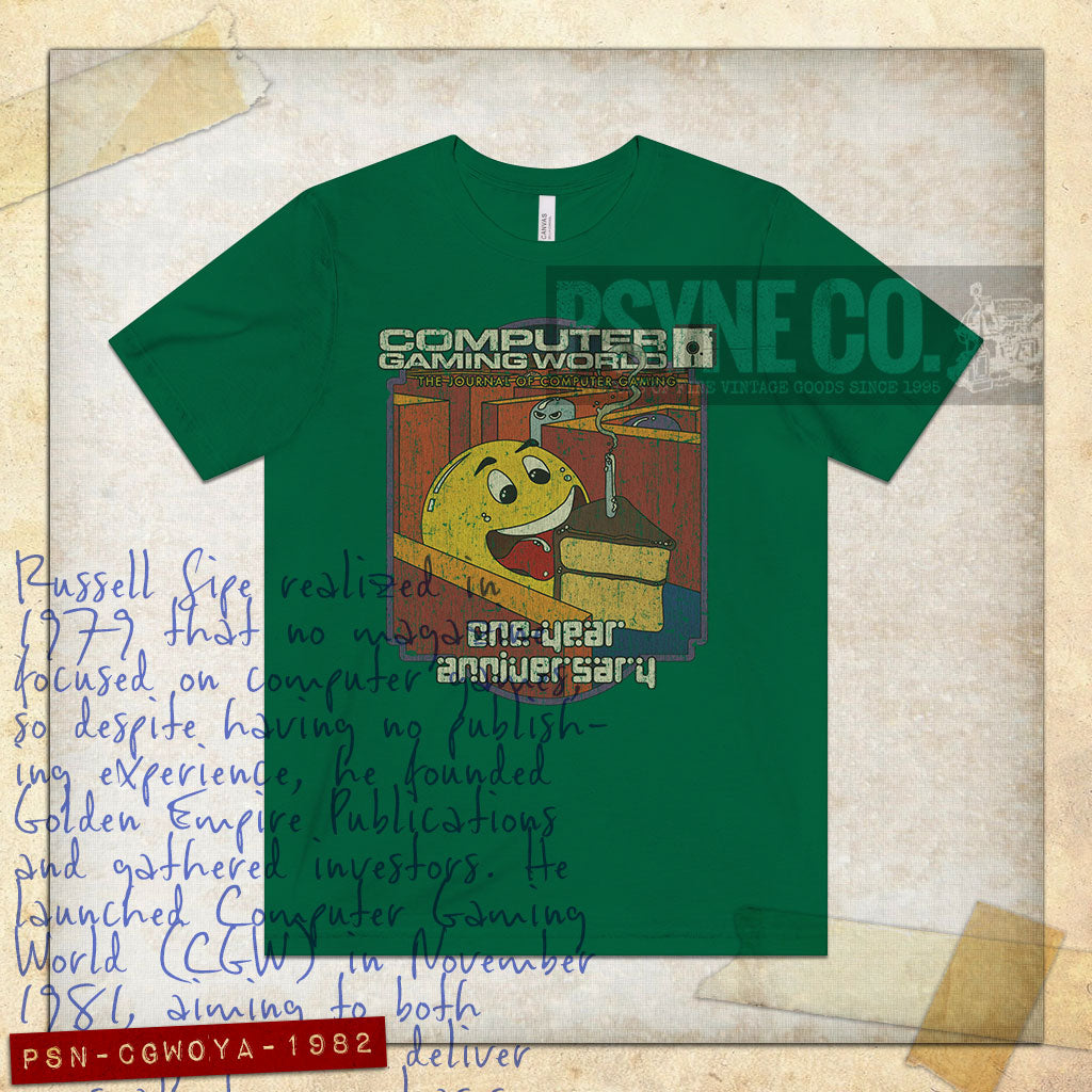 Computer Gaming World One-Year Anniversary 1982 Vintage Men's T-Shirt