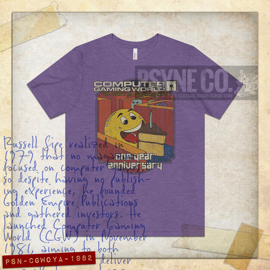 Computer Gaming World One-Year Anniversary 1982 Vintage Men's T-Shirt