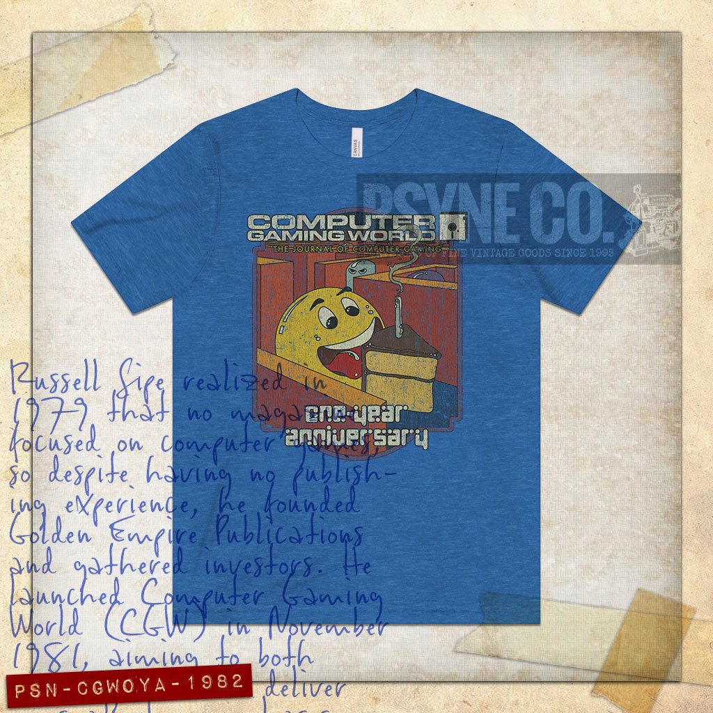 Computer Gaming World One-Year Anniversary 1982 Vintage Men's T-Shirt