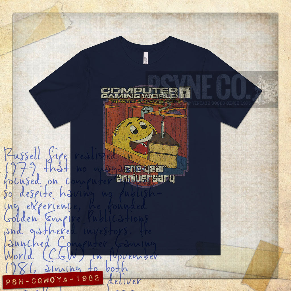 Computer Gaming World One-Year Anniversary 1982 Vintage Men's T-Shirt