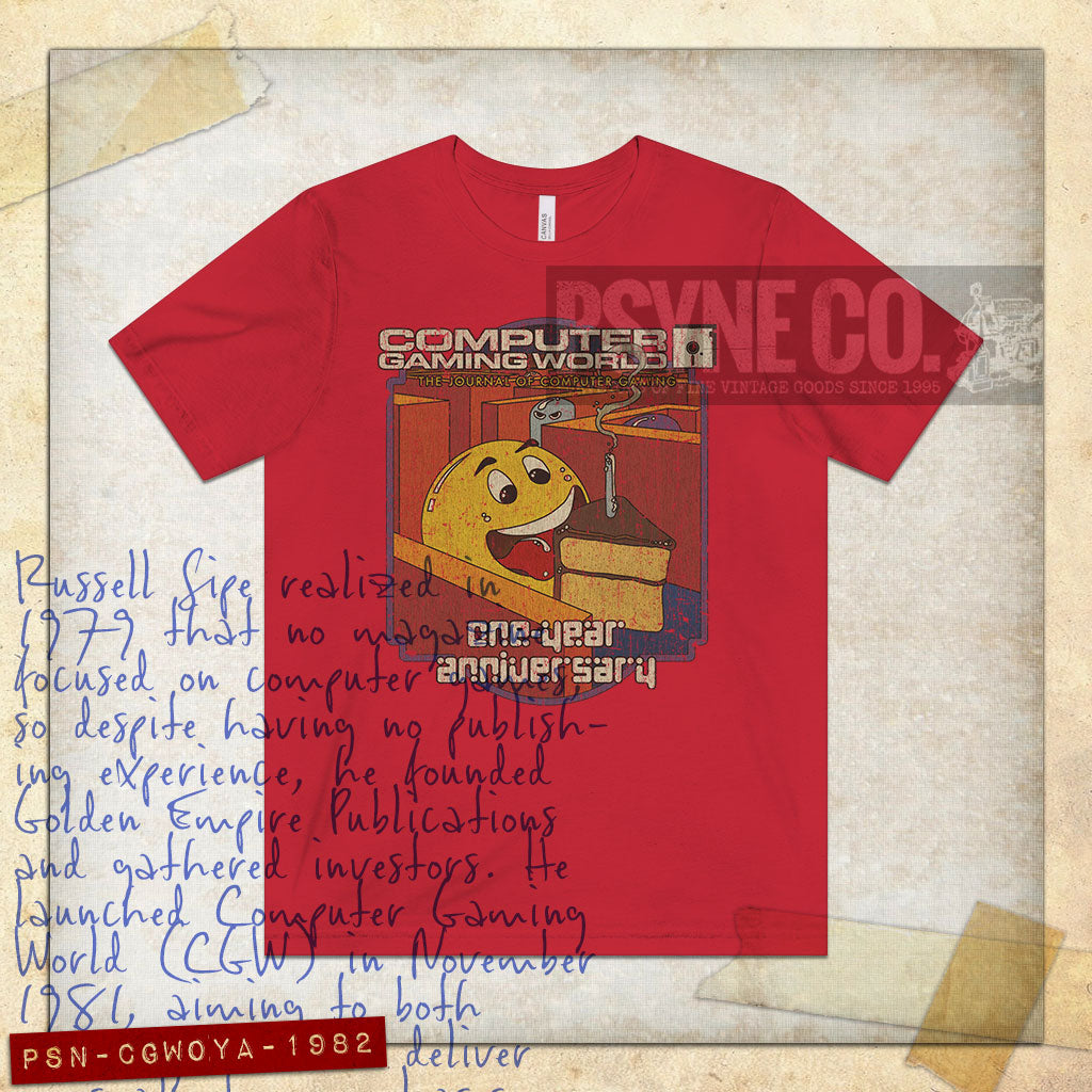 Computer Gaming World One-Year Anniversary 1982 Vintage Men's T-Shirt