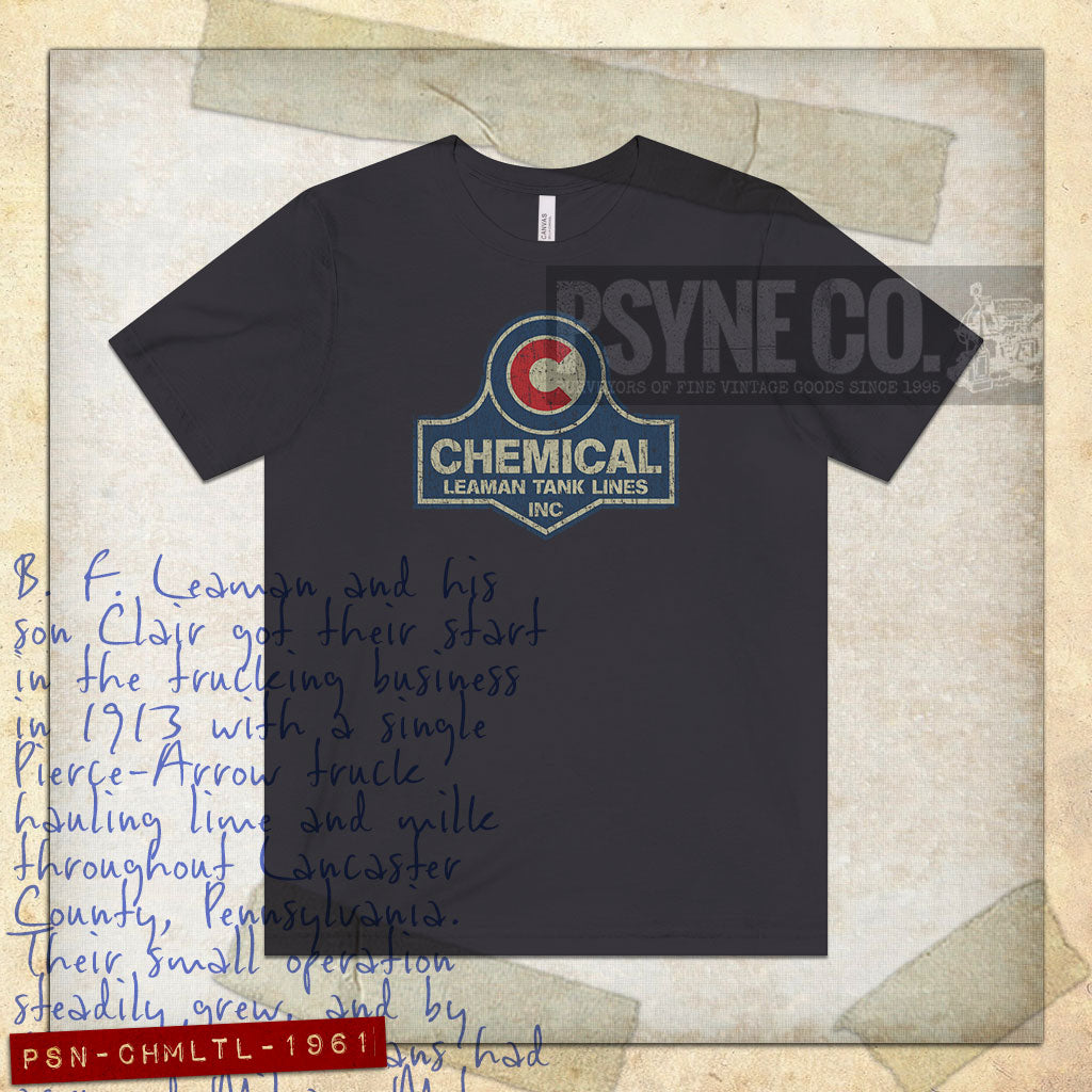 Chemical Leaman Tank Lines 1961 Vintage Men's T-Shirt