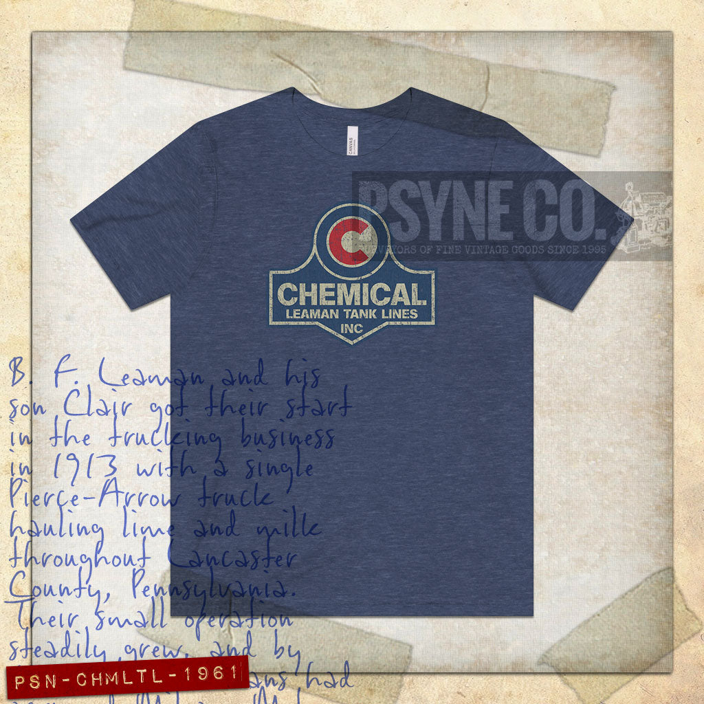 Chemical Leaman Tank Lines 1961 Vintage Men's T-Shirt