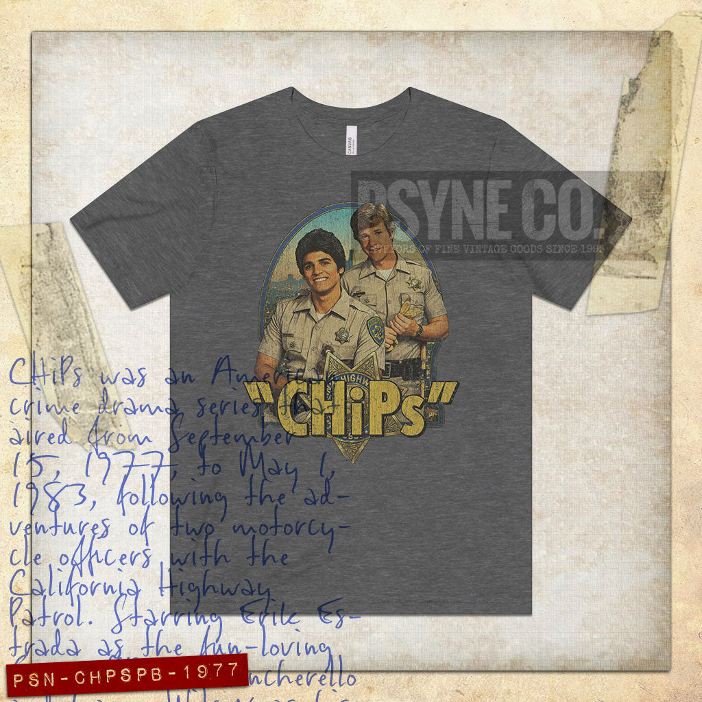 CHiPs Ponch & Baker 1977 Vintage Men's T-Shirt