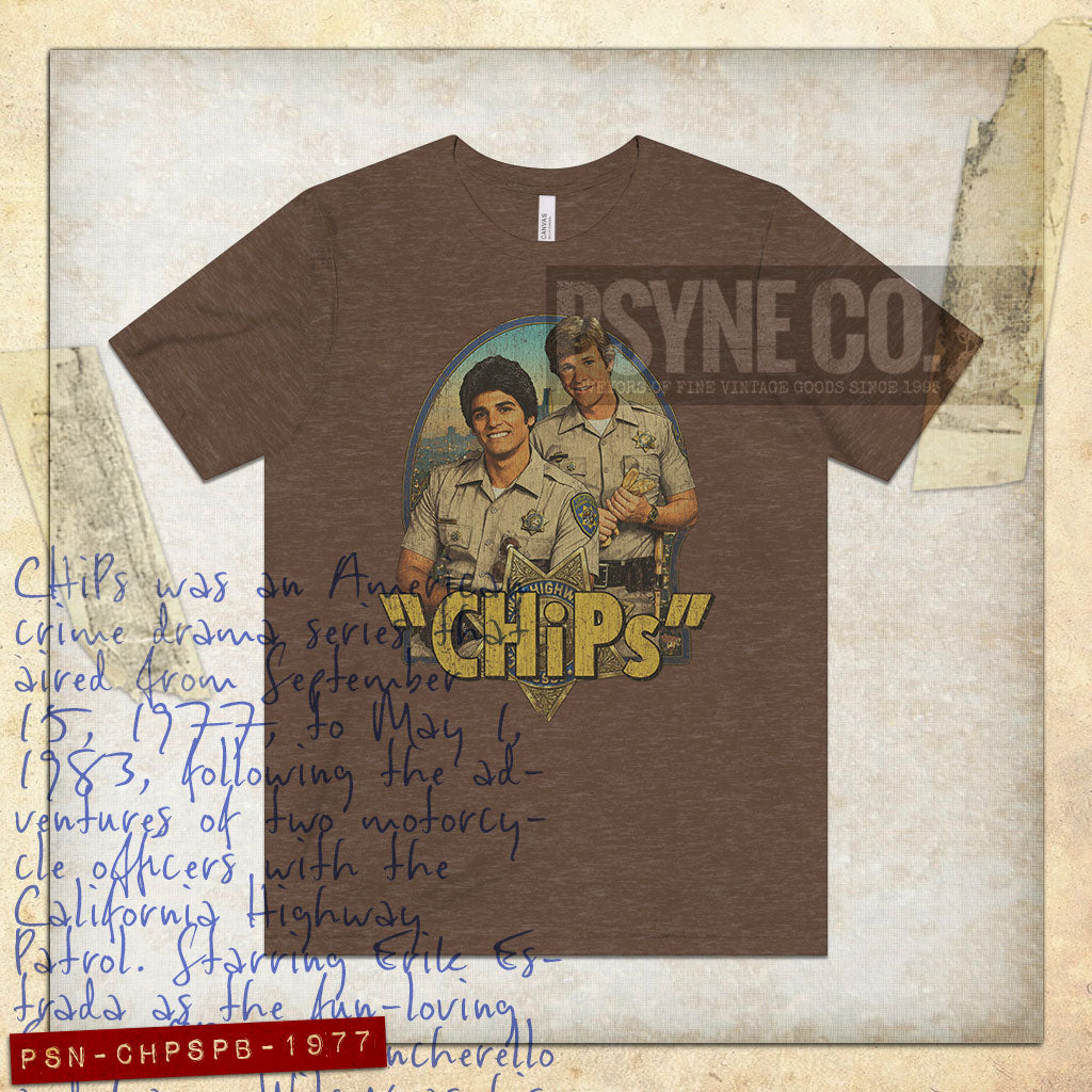 CHiPs Ponch & Baker 1977 Vintage Men's T-Shirt