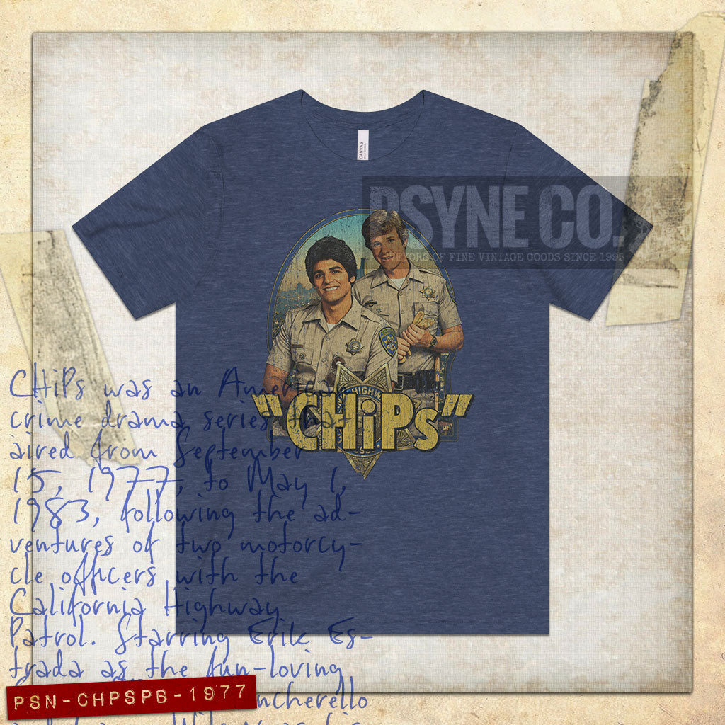 CHiPs Ponch & Baker 1977 Vintage Men's T-Shirt