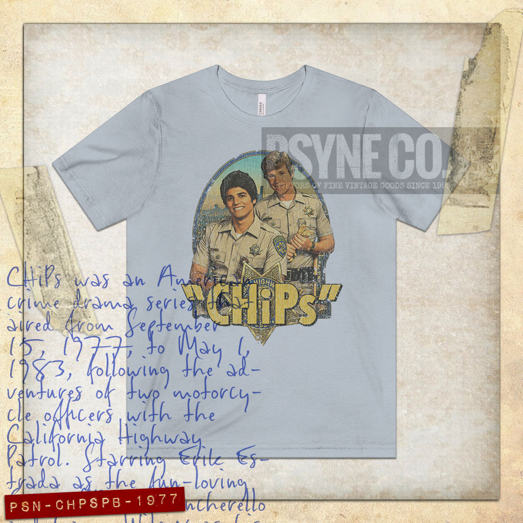 CHiPs Ponch & Baker 1977 Vintage Men's T-Shirt