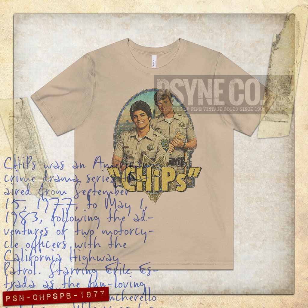 CHiPs Ponch & Baker 1977 Vintage Men's T-Shirt