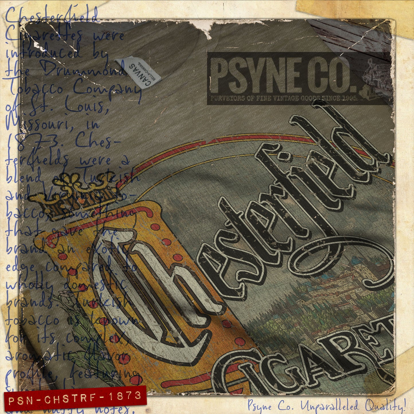 Chesterfield Cigarettes 1873 Vintage Men's T-Shirt