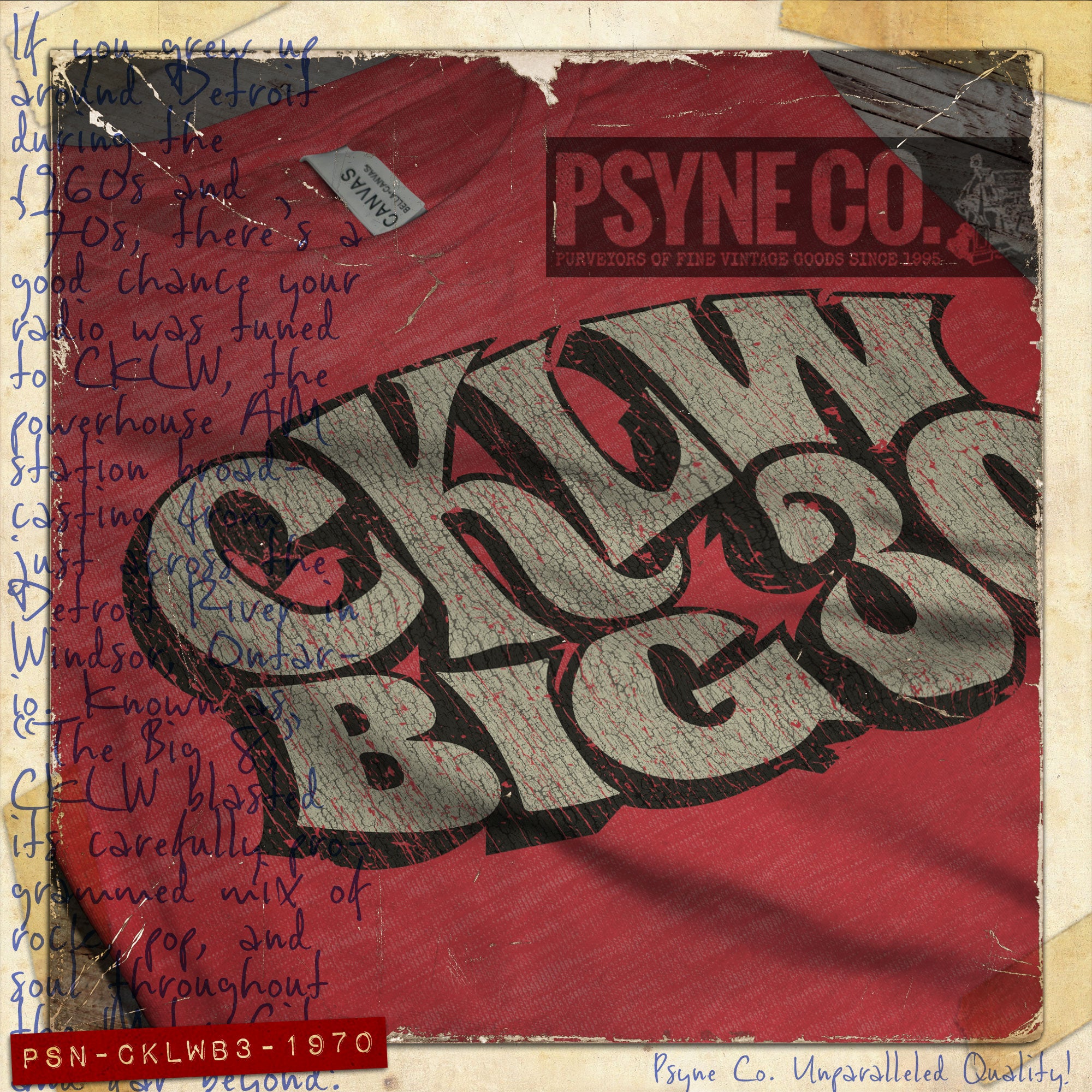 CKLW Big 30 Detroit 1970 Vintage Men's T-Shirt