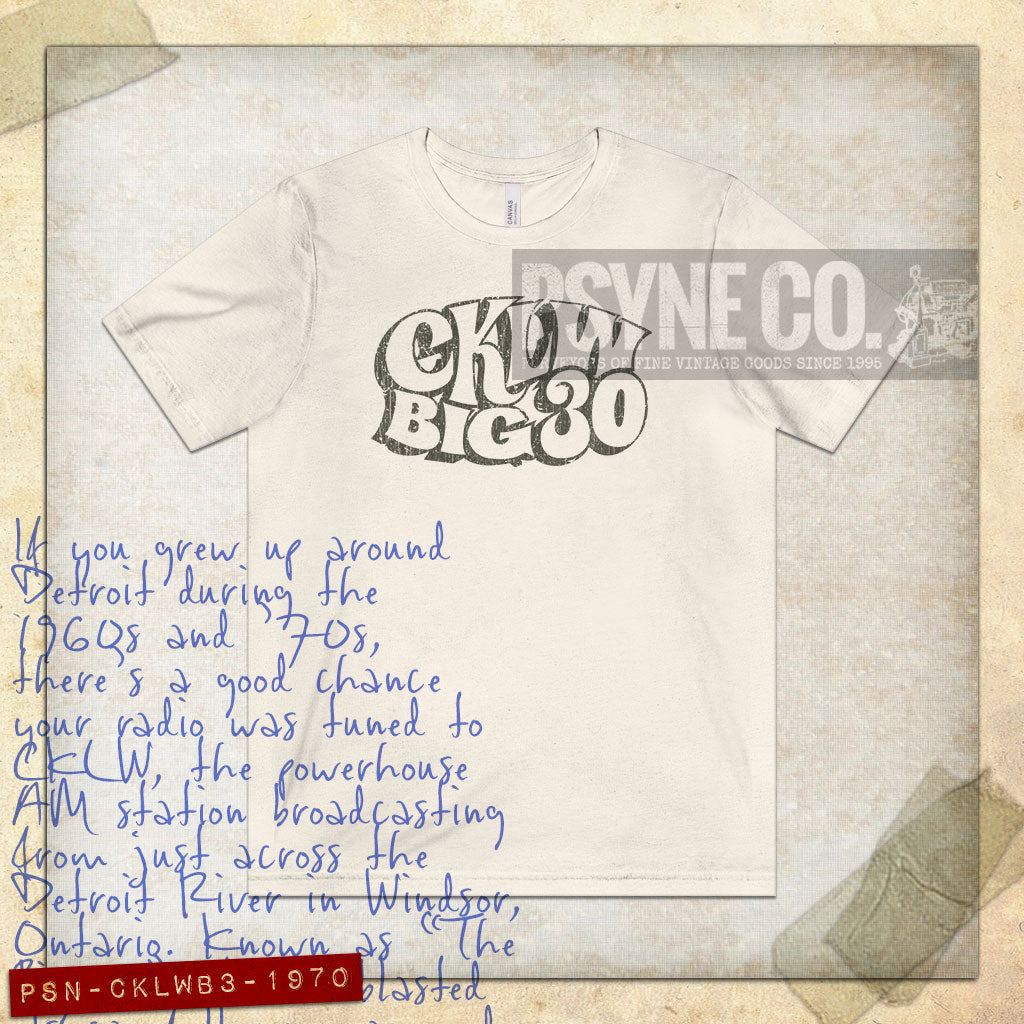 CKLW Big 30 Detroit 1970 Vintage Men's T-Shirt