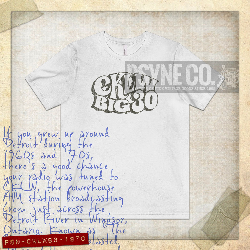 CKLW Big 30 Detroit 1970 Vintage Men's T-Shirt
