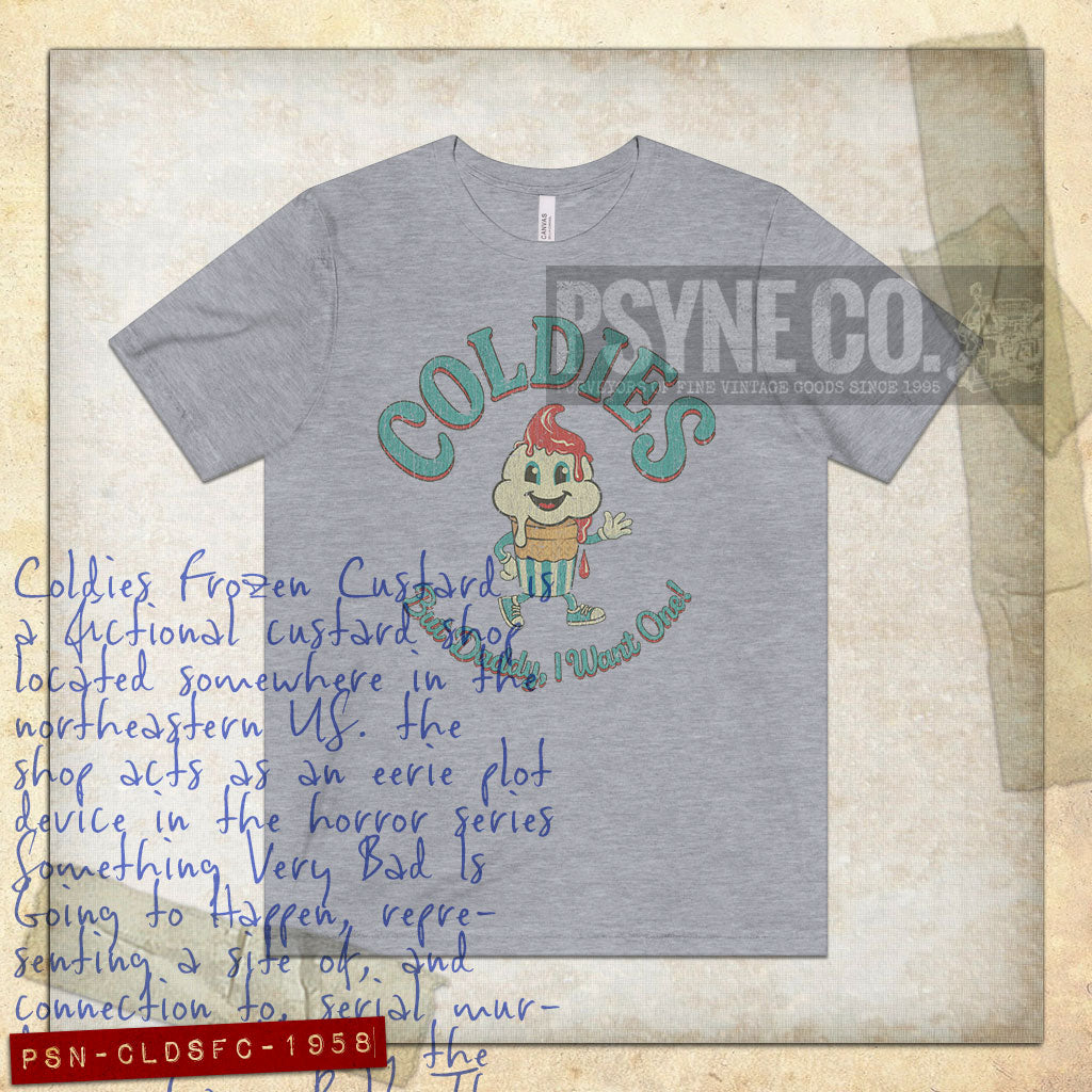 Coldies Frozen Custard 1958 Vintage Men's T-Shirt