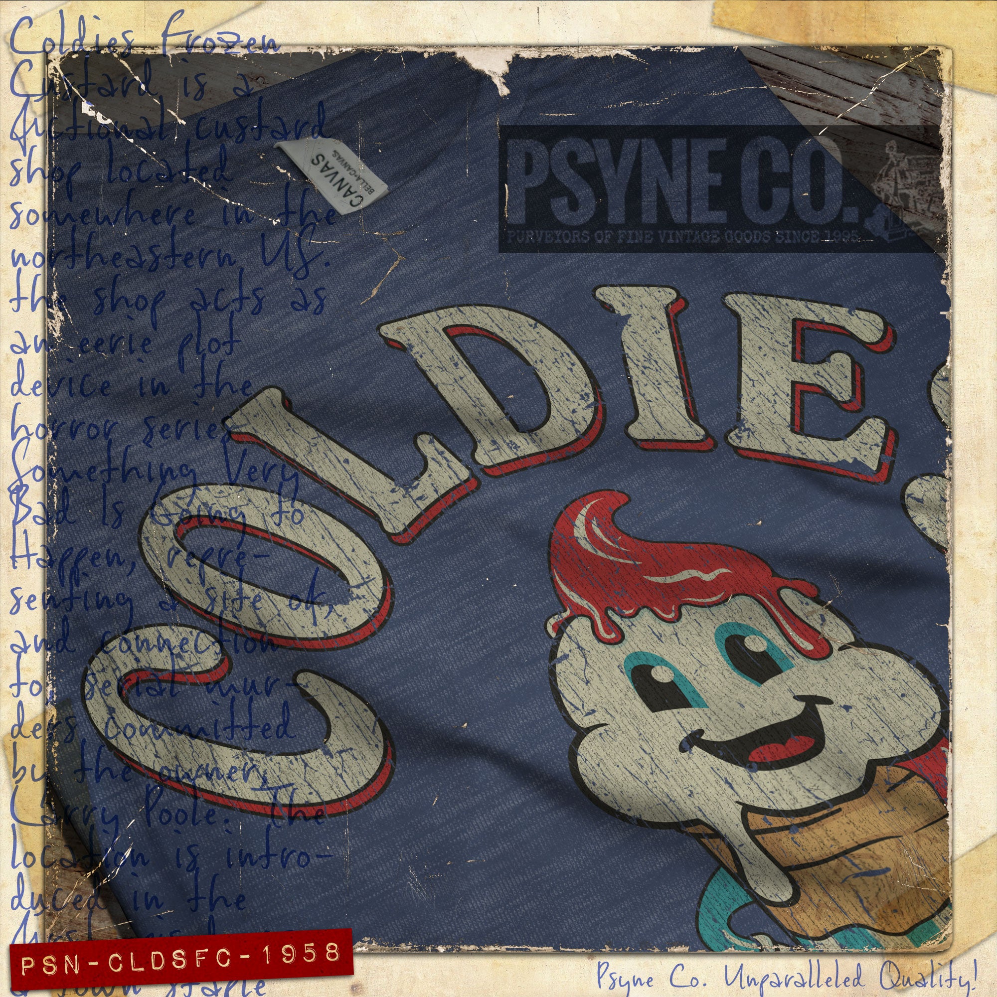 Coldies Frozen Custard 1958 Vintage Men's T-Shirt