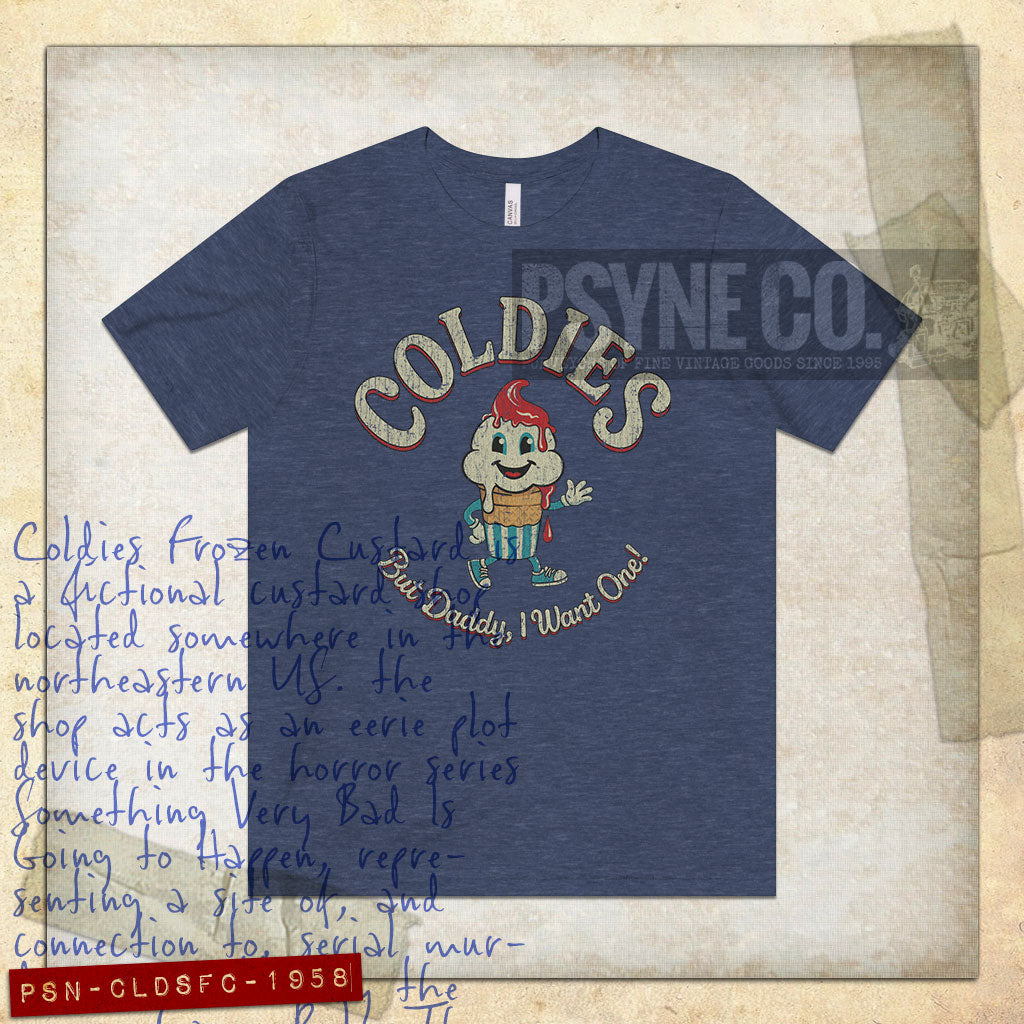 Coldies Frozen Custard 1958 Vintage Men's T-Shirt