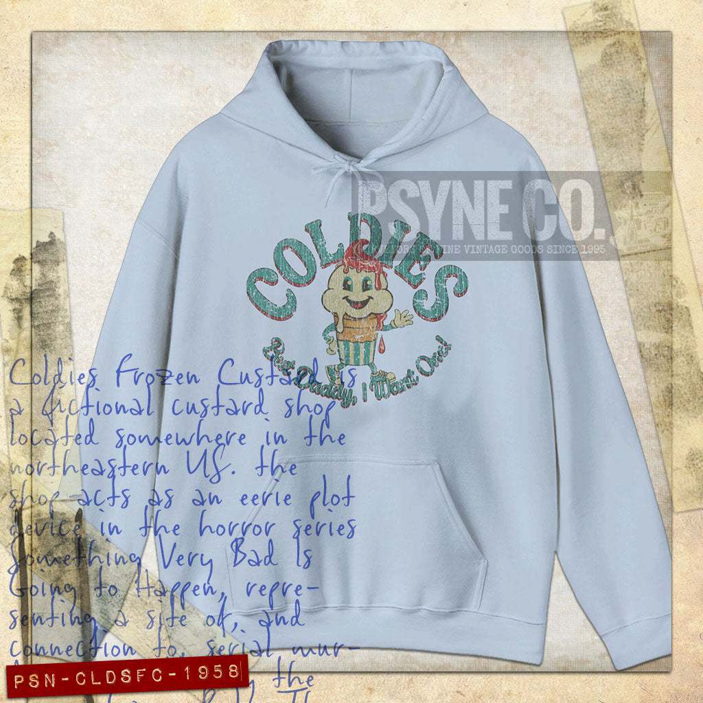 Coldies Frozen Custard 1958 Vintage Men's Hoodie