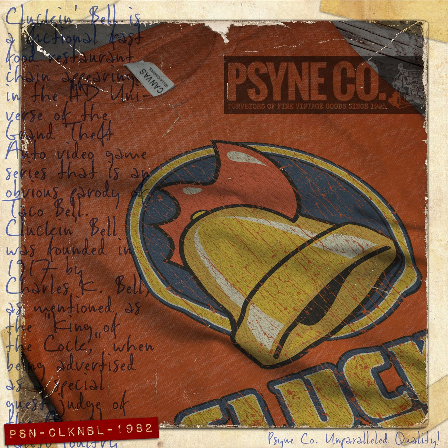 Cluckin' Bell 1982 Vintage Men's T-Shirt