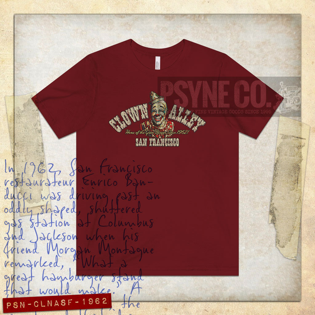 Clown Alley San Francisco 1962 Vintage Men's T-Shirt