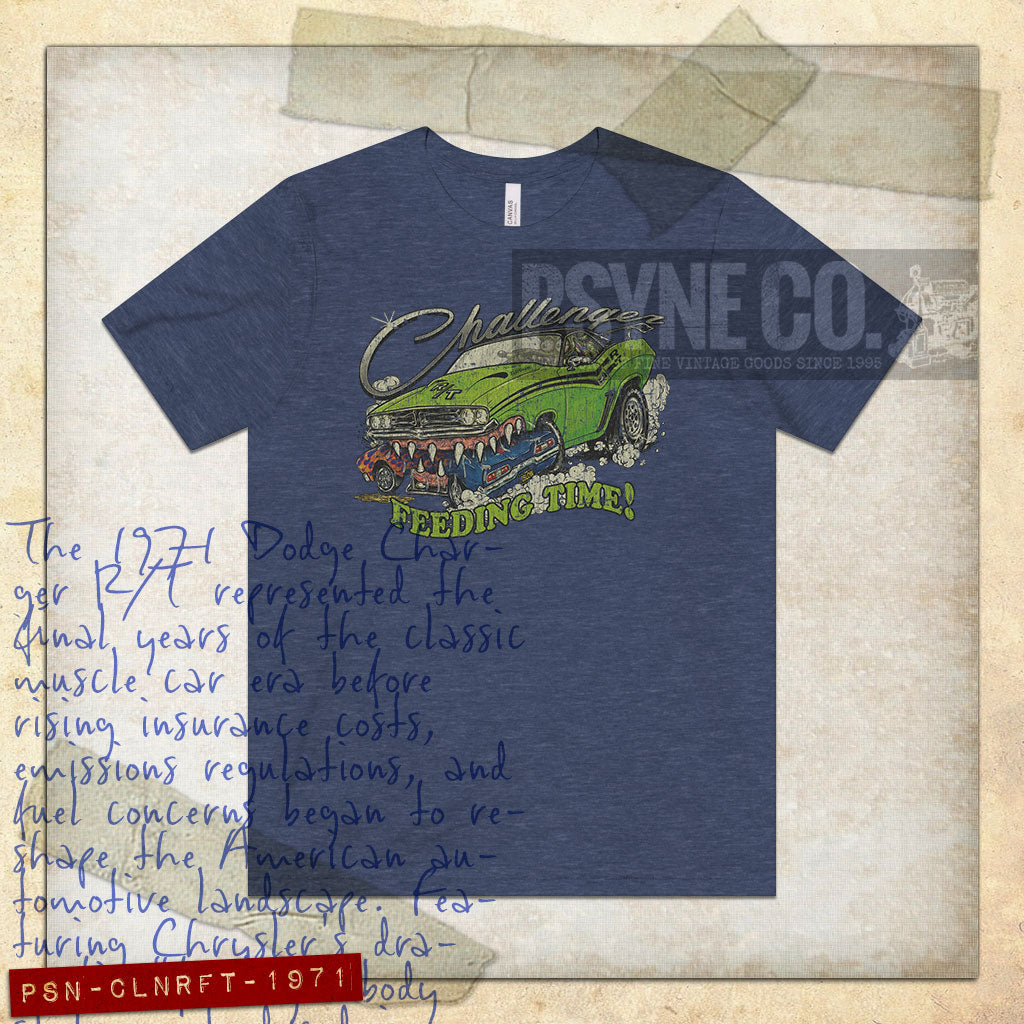 Challenger Feeding Time 1971 Vintage Men’s T-Shirt