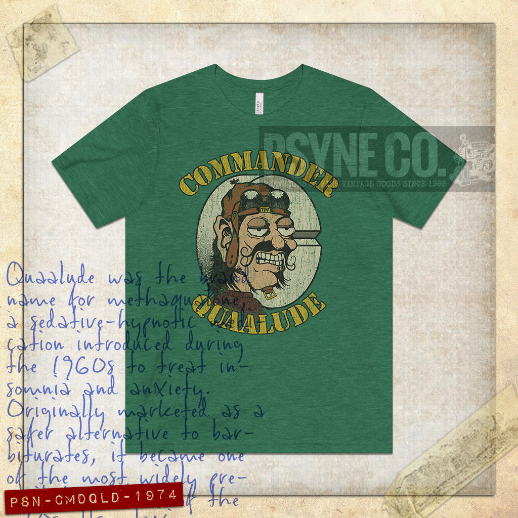 Commander Quaalude 1974 Vintage Men's T-Shirt