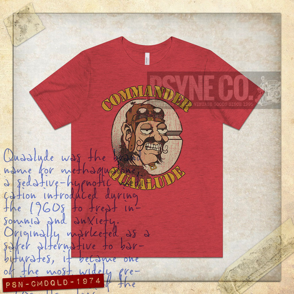 Commander Quaalude 1974 Vintage Men's T-Shirt