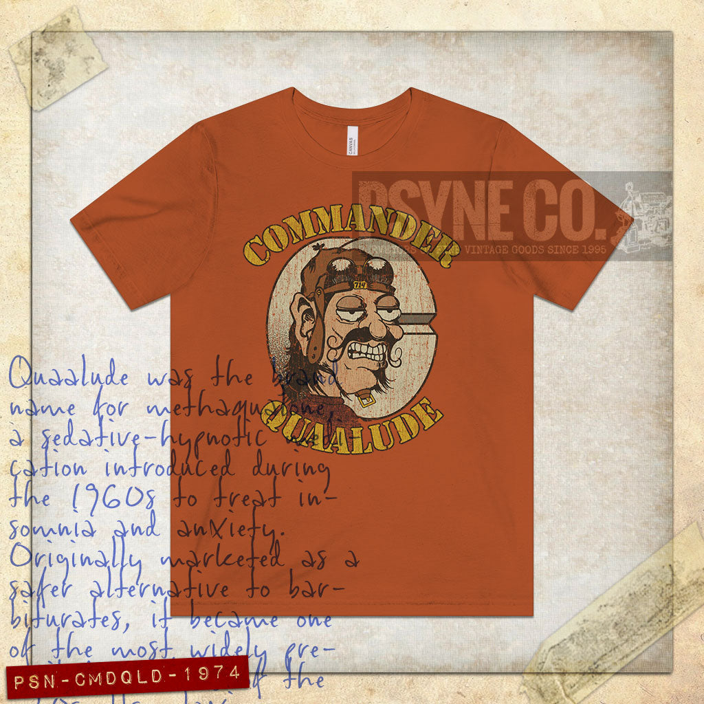 Commander Quaalude 1974 Vintage Men's T-Shirt
