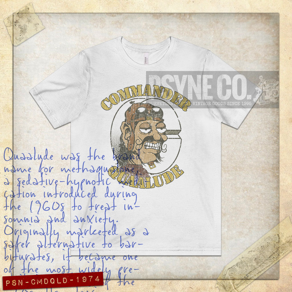 Commander Quaalude 1974 Vintage Men's T-Shirt