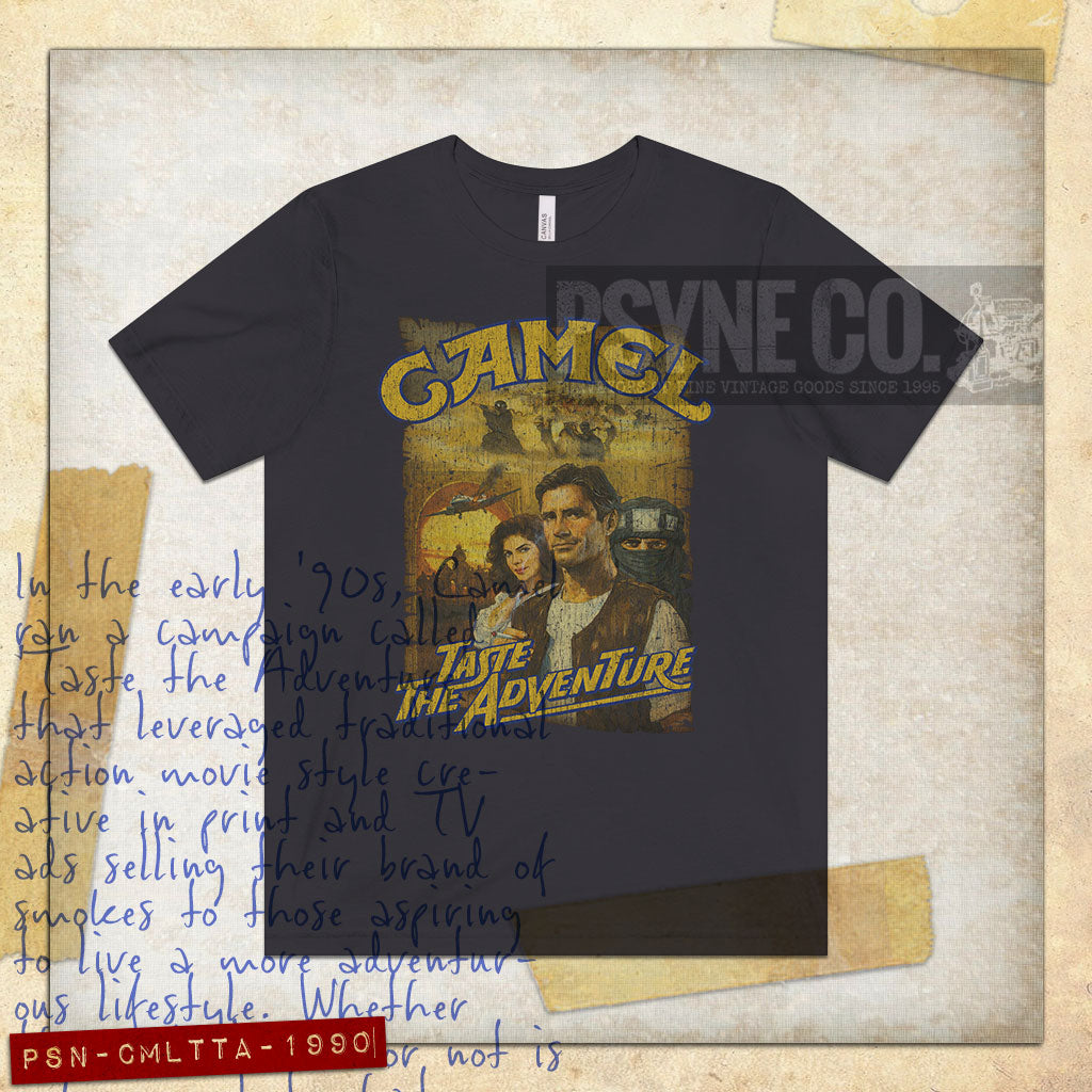 Camel: Taste the Adventure 1990 Vintage Men's T-Shirt