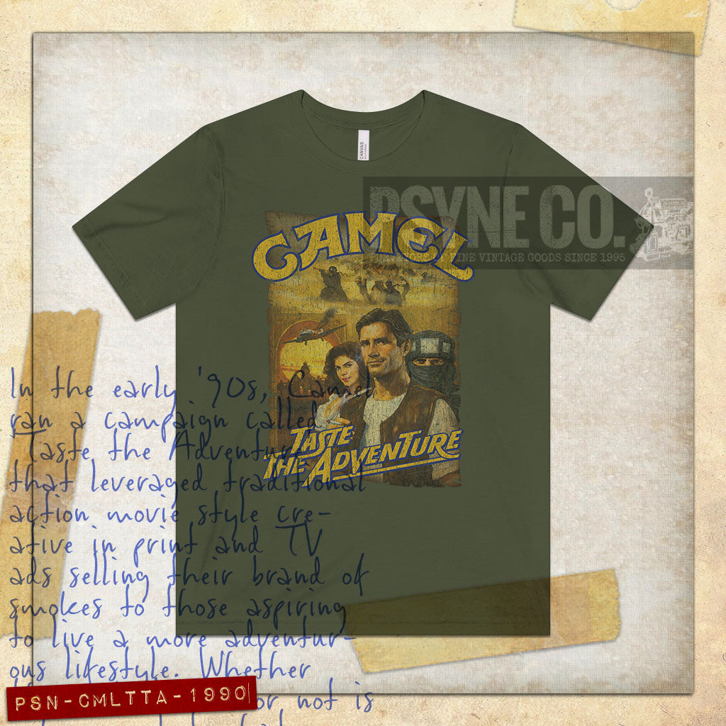 Camel: Taste the Adventure 1990 Vintage Men's T-Shirt