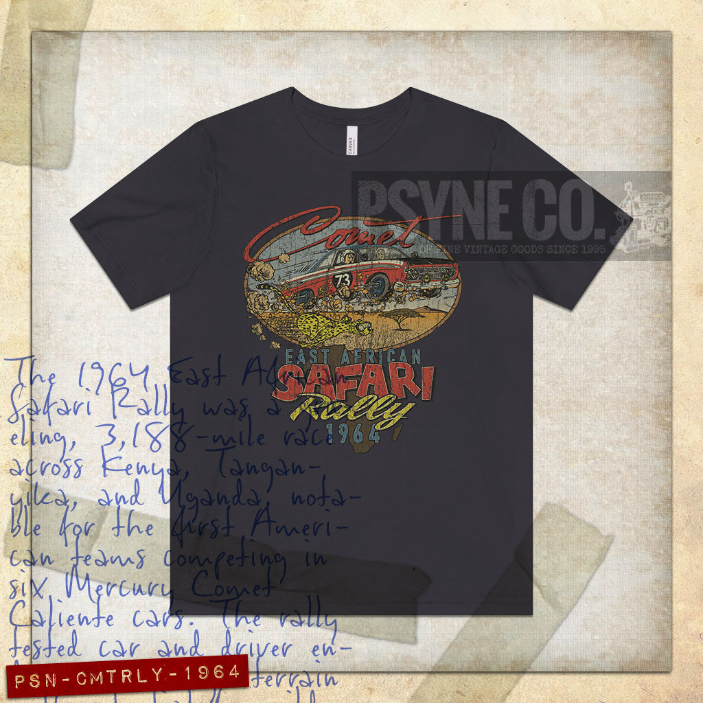 Comet East African Safari Rally 1964 Vintage Men's T-Shirt