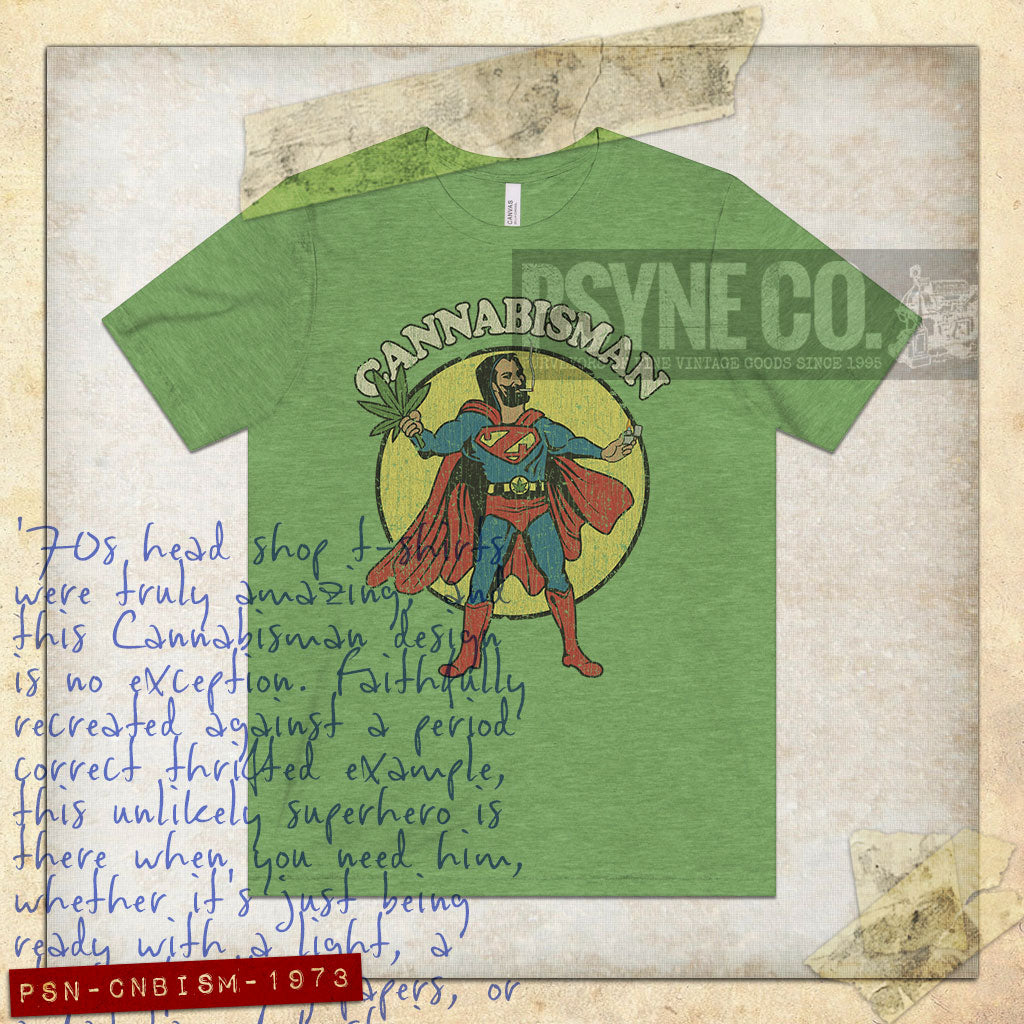 Cannabisman 1973 Vintage Men’s T-Shirt