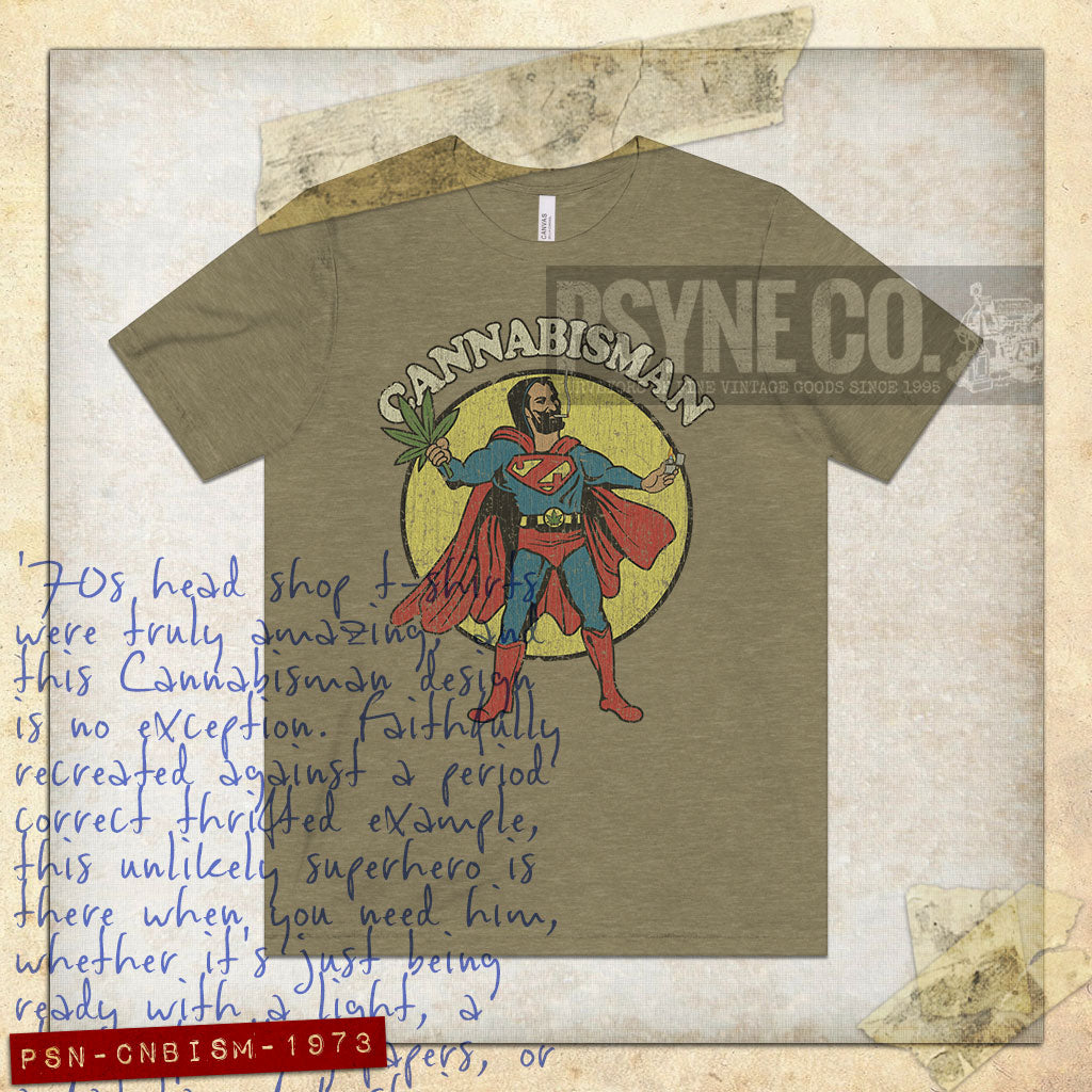 Cannabisman 1973 Vintage Men’s T-Shirt