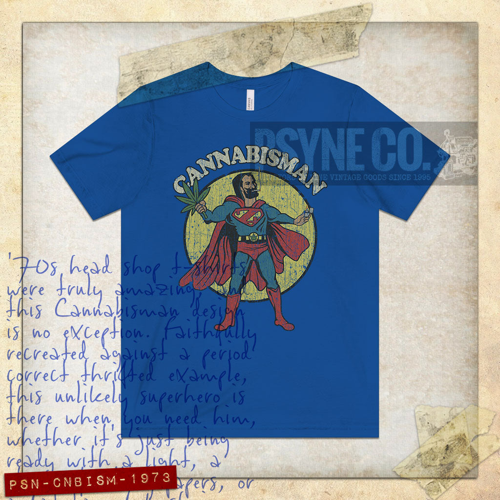 Cannabisman 1973 Vintage Men’s T-Shirt