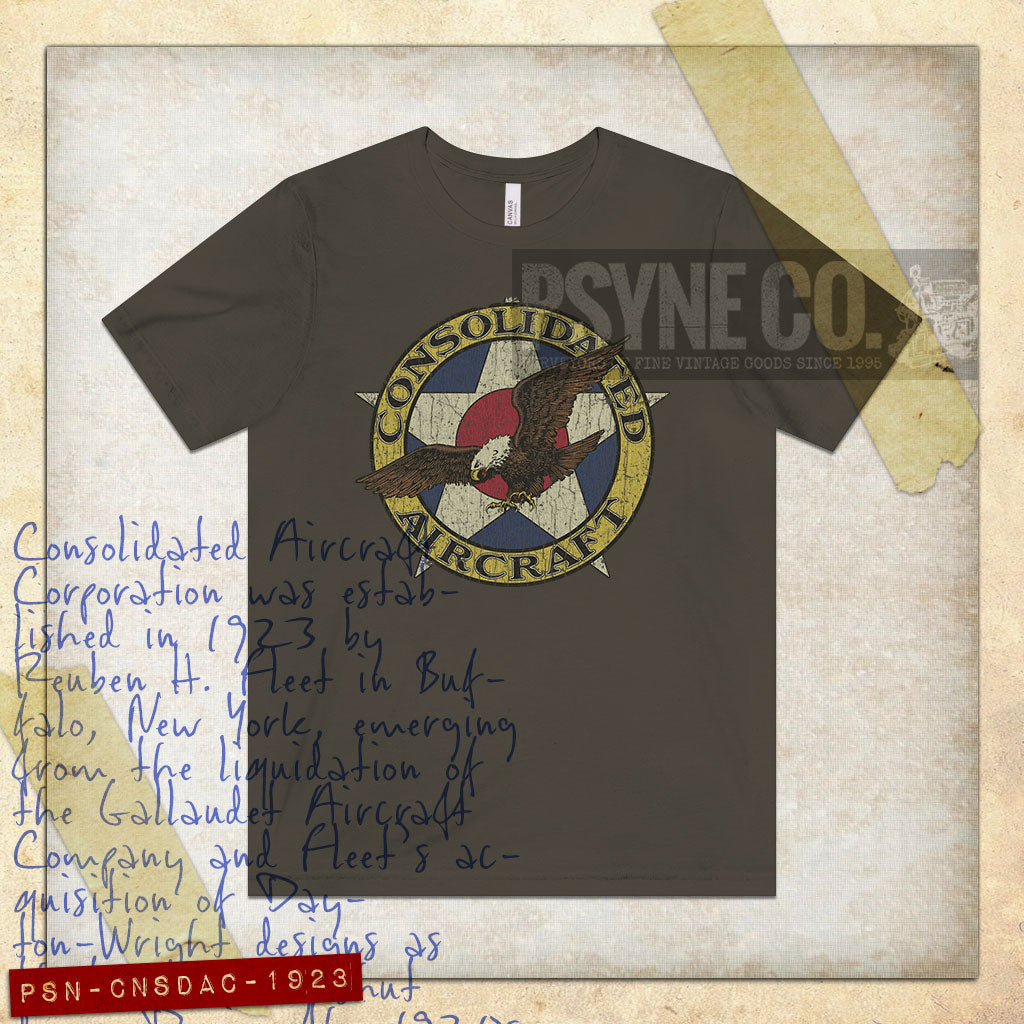 Consolidated Aircraft 1923 Vintage Men’s T-Shirt