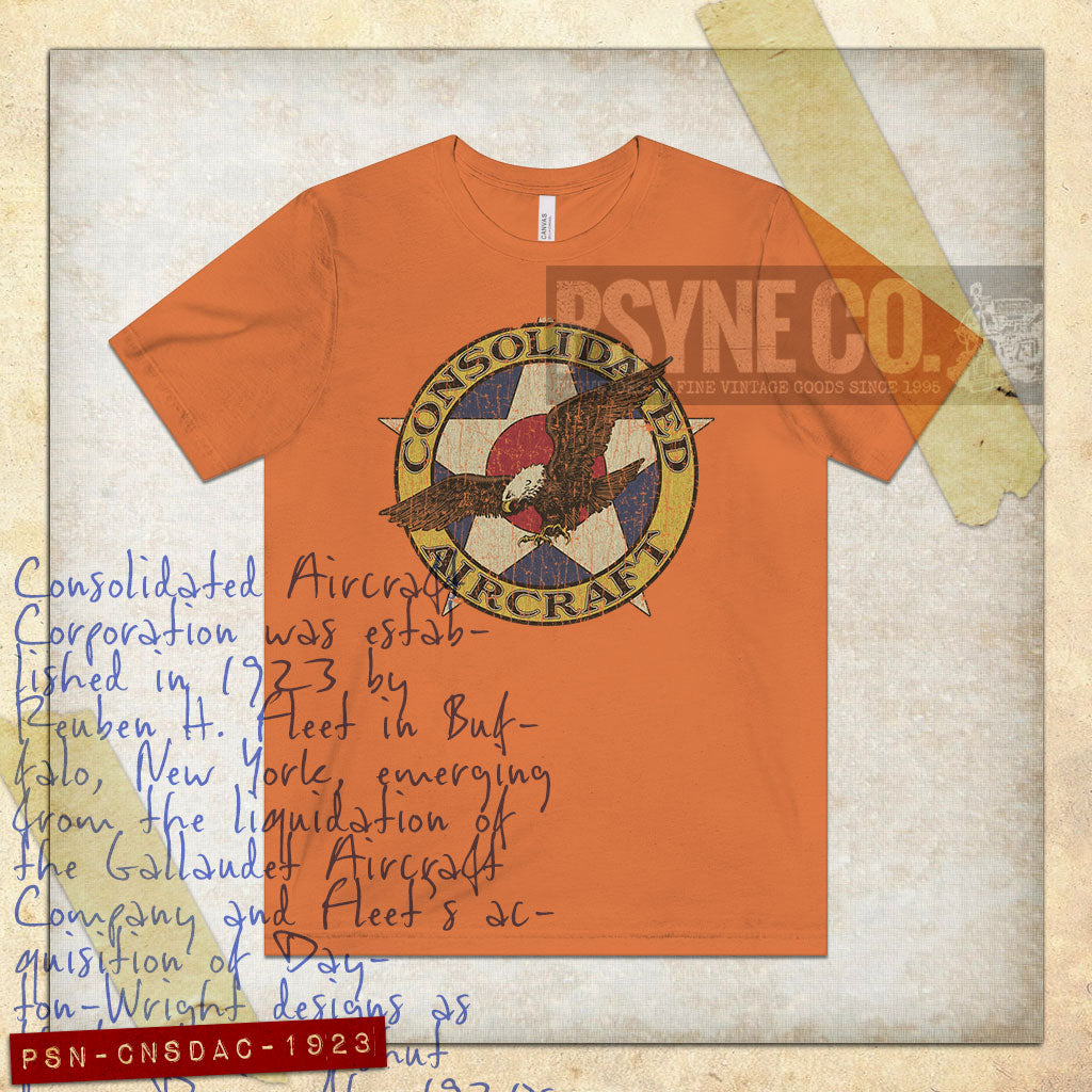 Consolidated Aircraft 1923 Vintage Men’s T-Shirt